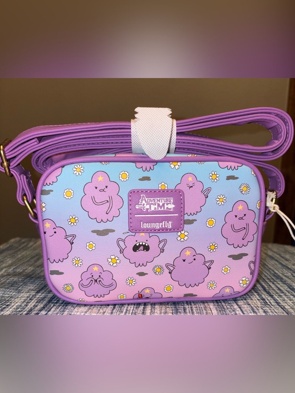 Loungefly Adventure Time Lumpy Space Princess Purple Gradient Kids Crossbody Bag